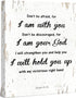 Isaiah 41:10 Don't be Afraid, for I am with you Bible Verse - FRAMED - Canvas Print Home Decor Wall Art, Gallery Wrap Inner Frame, 14x18, White...