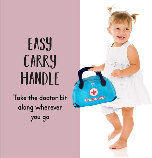 Talking Plush Toy Doctor Kit for Toddlers | Doctor Playset | Kid Doctor Set | Doctor Kit for Toddlers | Dr Kit | Includes Talking Blood Pressure M...