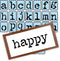 Typewriter Letters Stencil Set, 3 Inch, Reusable Plastic, Full Alphabet...