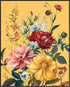 Posterizer 1 pcs-bright flowers yellow background-welcome home art-Floral & Botanical Art-Abstract & Modern Art-Decor for Home & Office- UNFRAMED ...