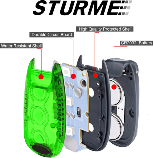 STURME LED Safety Light Strobe Lights for Daytime Running Walking Bicycle Bike Kids Child Woman Dog Pet Runner Best Flashing Warning Clip on Small...
