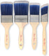 Bates Paint Brushes - 4 Pack, Wood Handle, Paint Brush, Paint Brushes Set, Professional Wall Brush Set, House Paint Brush, Trim Paint Brush, Sash ...