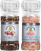 Newman's Own Spices, Salt and Pepper Grinder Set (Himalayan Salt & Whole Pepper Medley Grinders), 2 Count - Kosher...