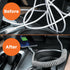 Ventev - Chargesync Helix Cable 14" (Expandable) USB A to USB C, Cloth Covered, Braided Cable, Flexible Elastic Recoil Design, Fast Charging | Com...