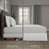 TodaysHome - TOH25014WHIT03 Microfiber Classic Tailored Styling Bed Skirt Dust Ruffle, Queen, White...