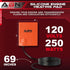 ABN Silicone Heater Pad Car Battery Heater Pad Engine Block Heater Pad Oil Pan Heater Pad, 4x5 Inch – 120V 250 Watt...