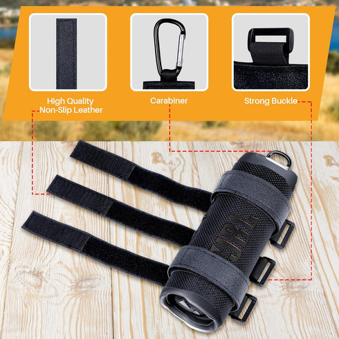 Portable Speaker Mount for 7-12 inches Bluetooth Wireless Speakers for Golf Cart Railing Bike Boat Outdoor Adjustable Strap...