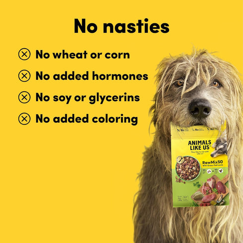 RawMix50 Freeze-Dried Raw Grass-Fed Lamb Recipe Dog Food, Protein Rich, Includes Kibble, Non-GMO, No Wheat or Corn, 12 oz...