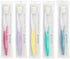 NIMBUS Extra Soft Toothbrushes (Regular Size Head), Periodontist Design Tapered Bristles for Sensitive Teeth & Receding Gums (5 Pack, Colors May V...