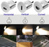LED Step Lights Outdoor Indoor,1W 12V-24V DC, Waterproof IP67,Aluminum,3000K Warm White,Stair Lighting,Stairway Foot Lamps (A1-Horizontal)...