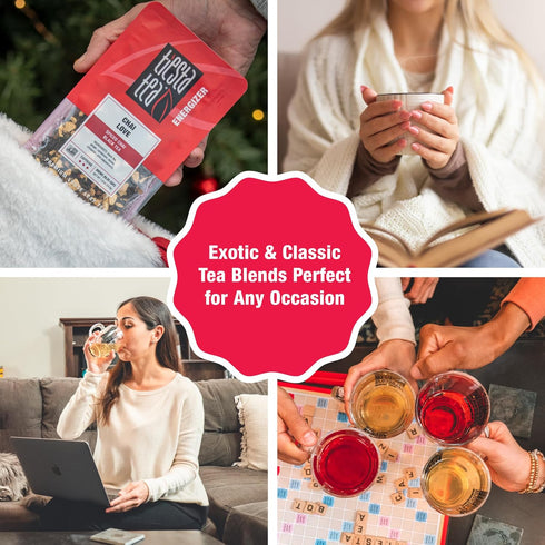 Tiesta Tea - Black Loose Leaf Tea Gift Box, 3 Pouches, High Caffeine - Hot & Iced Tea, Variety Pack with Chai, Fruit & English Breakfast Bags, Loo...