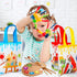 24 Pack Paint Party Favor Bags Non Woven Art Party Gift Bags Kids Art Paint Treat Goodie Bags Paintbrush Splatter Tote Bags for Paint Theme Birthd...