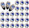 Devil Eye Nail Charms for Acrylic Nails,24PCS 3D Alloy Silver Nail Art Rhinestones Purple Eye Decoration, Nail Crystal Diamonds Y2K Nail Jewels Ac...
