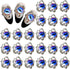 Devil Eye Nail Charms for Acrylic Nails,24PCS 3D Alloy Silver Nail Art Rhinestones Purple Eye Decoration, Nail Crystal Diamonds Y2K Nail Jewels Ac...