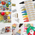 Oil Based Paint Markers, Dual Tip Paint Pens(0.7mm & 3mm), Gold Silver Permanent Paint Marker Pen, Waterproof, Quick Dry, for Fabric, Rock Paintin...