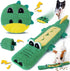 Interactive Dog Toys for Small Medium Dogs - 2 Pack Puppy Toys for Boredom and Teething, No Stuffing Squeaky Puppy Chew Toys with Crinkle, Treat D...