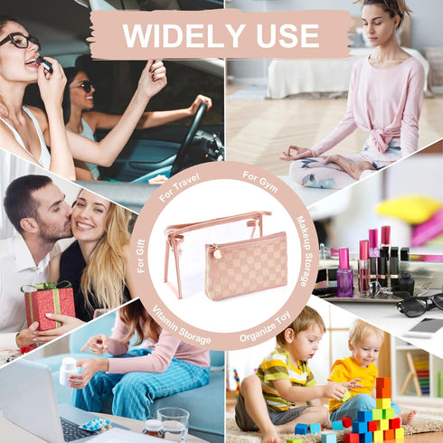 Toiletry Bag Travel Bag, Cosmetic Makeup Bag, Waterproof Clear Travel Organizer for Accessories, Toiletries Shampoo Bags Travel Case Makeup Pouch ...