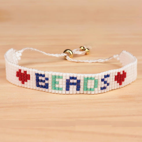 The Beadsmith LoomEEZ Japanese Bead Loom Kit – includes Adjustable Loom, Miyuki Glass Beads, Thread & Needle, Warp Thread, Findings and Instructio...