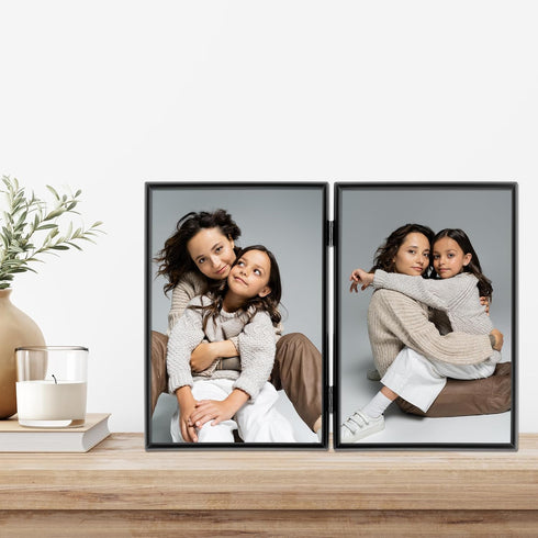 Lawrence Frames Metal Frame, Simply, Black, 5x7 Double...