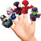 Spidey & His Amazing Friends 5 Piece Finger Puppet Set - Party Favors, Educational, Bath Toys, Floating Pool Toys, Beach Toys, Finger Toys, Playti...