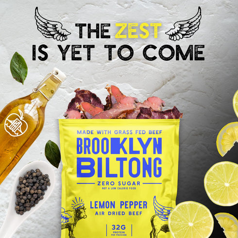 Brooklyn Biltong - Air Dried Grass Fed Beef Snack, South African Beef Jerky - Whole30 Approved, Paleo, Keto, Gluten Free, Sugar Free, Made in USA ...