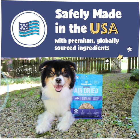 Pawstruck All Natural Air Dried Dog Food w/Real Fish - Grain Free, Made in USA, Non-GMO & Vet Recommended - High Protein Limited Ingredient Full-F...