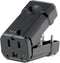 Leviton 5259-VB 15 Amp, 125 Volt, Connector, Straight Blade, Industrial Grade, Grounding, Python, Black......