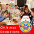 30” Christmas Decorations Party Favors Stocking Stuffers, Large Santa Claus Dart Board Game, Christmas Party Supplies Indoor Outdoor Decor, Xmas B...