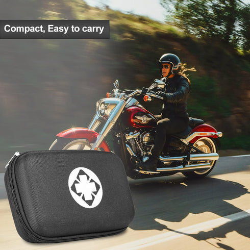 Car-Home Survival First-Aid Kit Emergency-Kit - Black 273Piece Equipment Travel Supplies First Aid Set Home Essentials Camping Hiking YIDERBO...