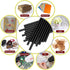 OCGIG 20 Pcs 11mm x 200mm (0.43Inch x 8Inch) Adhesive Glue Sticks Hot Glue Sticks Black for Car Audio Craft General Purpose...