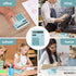 Desktop Calculator, Light Blue Calculator Big Buttons, 12-Digits Large LCD Display, Solar and AA Battery Dual Power, Desk Calculator for Office Ho...