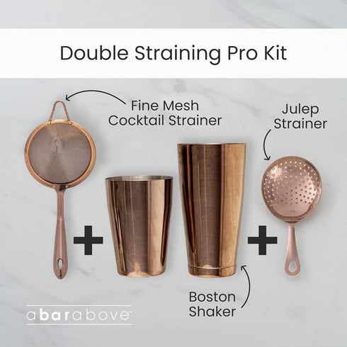 A Bar Above Stainless Steel Fine Mesh Cocktail Strainer, 304 Conical Sieve with Ergonomic Handle, Rustproof Bartender Tool for Double-Straining Te...