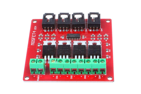 NOYITO 4-Channel MOSFET Switch Module IRF540 Isolated Power Module (4-Channel, Red)...