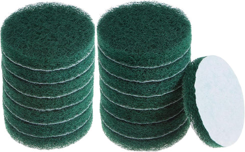 HARFINGTON 15pcs Drill Power Brush 4 Inch Tile Scrubber Scouring Pads 180-240 Grit for Bathroom Kitchen Household Cleaning...