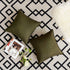 Jeanerlor 18"x18" Solid Cotton Linen Decoration Green Throw Pillow Case with Zipper Cushion Case Pillow Cover Decorative Pillowcase for Chair/Bed/...