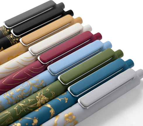 Linbsunne Gel Pens 0.7mm Black Ink Pens for Office Fine Point Pens Smooth Writing Work Pen (9-count)...