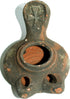 Holy Land Market Antique Crusader Two 2-Wick Clay Oil Lamp - Herodian Style Ancient Heritage...