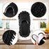2 Pairs Microfiber Cleaning Mop Slippers for Floor Cleaning House Mop Shoes Men and Women Washable Unisex Dusting Slippers Dirt Cleaning Tool Supp...