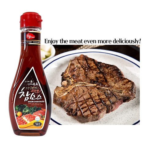 Woori Cham Sauce, Korean BBQ Soy Sauce, #1 Steak Sauce in Korea, Magic Sauce for Korean BBQ, Kalbi, Bulgogi, and Pickles, ??? (10.6Oz, 1) (1 Pack)...