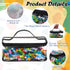 3 Packs Clear Toy Storage Bags, PVC Organizing Zippered Storage Bags for Toy, Waterproof Bags for Building Blocks, Board Games and Small Toys(Blac...