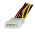 StarTech.com 12in LP4 to 2x Latching SATA Power Y Cable Splitter Adapter - 4 Pin LP4 to Dual SATA Y Splitter (PYO2LP4LSATA)...
