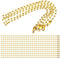 100Pcs Ball Beads Chain 4.72 Inches Bead Chain Gold Beads 2.4mm Diameter with Ball Connector Clasp Keychain Rings Metal Rings for Crafts Dog Tag M...