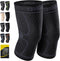 CAMBIVO 2 Pack Knee Brace, Knee Compression Sleeve for Men and Women, Knee Support for Running, Workout, Gym, Hiking, Sports (Slate Blue,Large)...