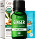 Gya Labs USDA Certified Organic Ginger Essential Oil for Skin - 100% Pure Natural Organic Ginger Oil for Hair & Diffuser, Natural Aromatherapy for...