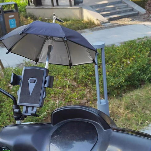 Umbrella for Phone, Phone Umbrella Suction Cup Stand, Outdoor Anti-Glare mini Umbrella?Car Bike Navigation Cell Phone Sunshade Holder (Pink) (pink...