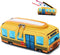 LEDAOU Cute Pencil Case for Kids Girls Boys Pencil Pouch kawaii Pen Pencil Box Bag Holder for School Students (Yellow School Bus)...