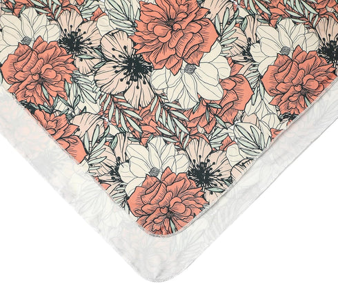 Galabloomer Newborn Receiving Blanket Headband Set Baby Flower Swaddle (cocal almond)...