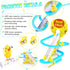 Small Duck Climbing Stairs Duck Roller Electric Track Slide Stairs Coaster Toys for Toddlers Indoor Toy with LED Flashing Lights (Duck)...