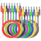 Goupchn 4mm Stackable Banana Plug to Banana Plug Test Leads 8PCS Silicone Cable Wires 3.3ft/1m for Multimeter Electrical Testing 1000V/15A...