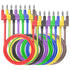 Goupchn 4mm Stackable Banana Plug to Banana Plug Test Leads 8PCS Silicone Cable Wires 3.3ft/1m for Multimeter Electrical Testing 1000V/15A...